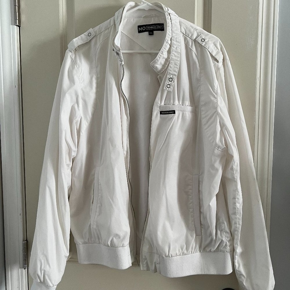 White Members Only Jacket Size XL *Members Only*